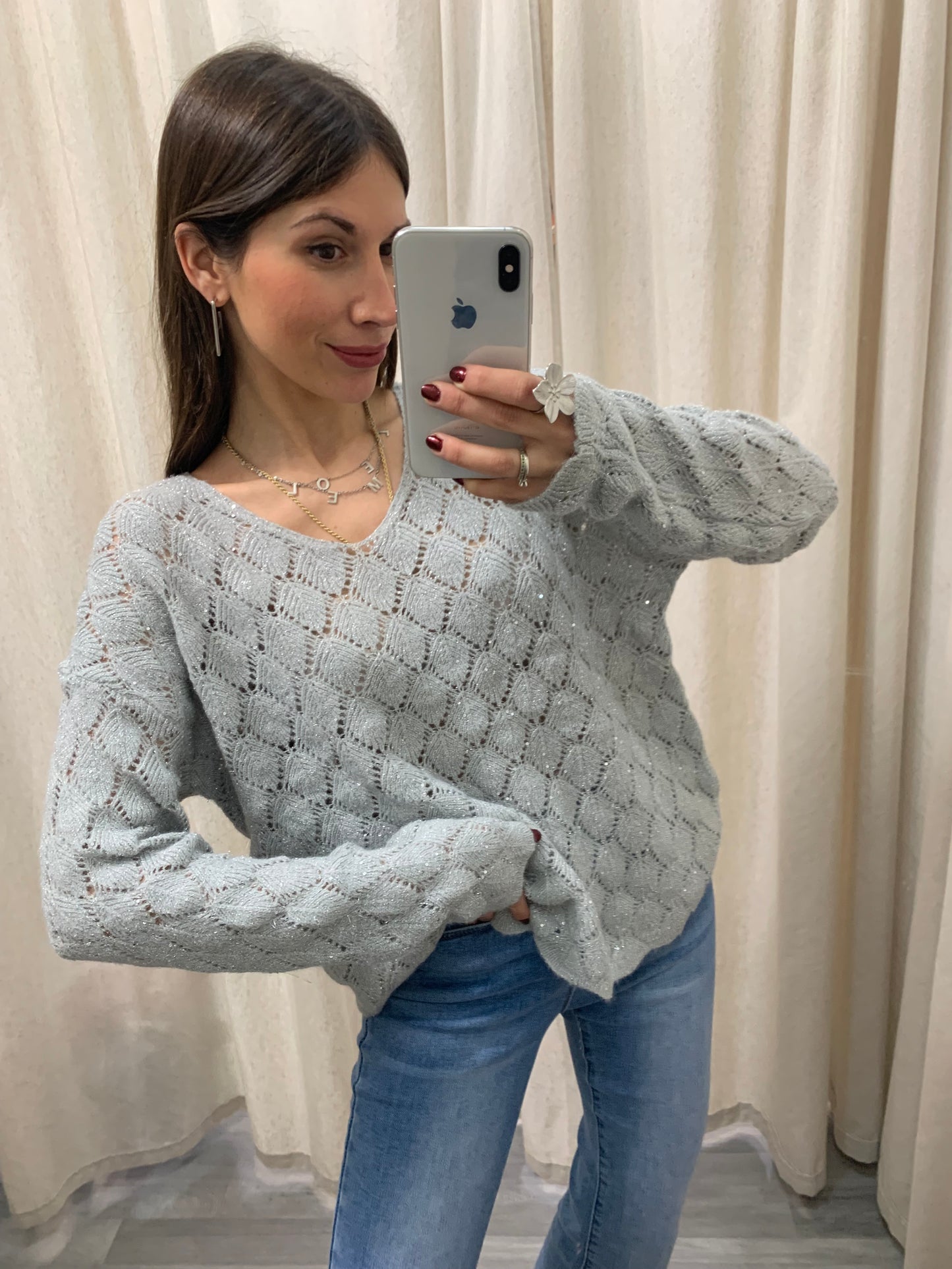 JERSEY CON PEQUEÑAS LENTEJUELAS