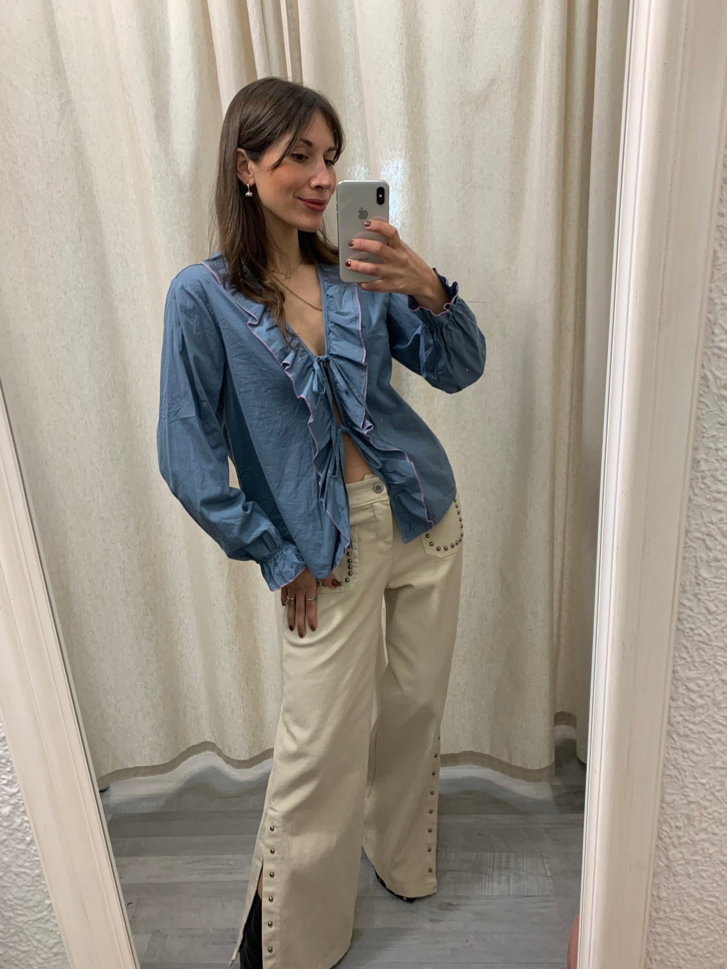 CAMISA LAZADAS CONTRASTE HILO