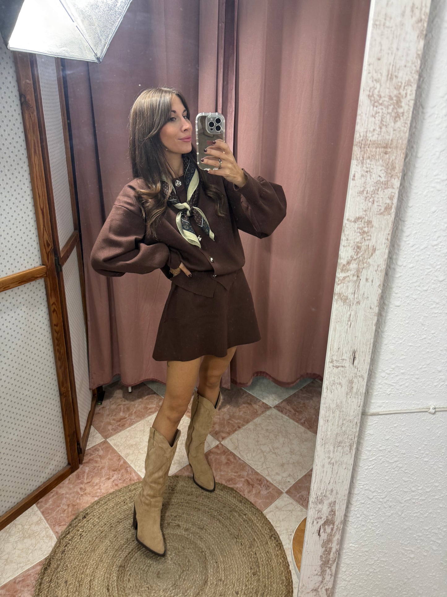 CONJUNTO FALDA Y CÁRDIGAN