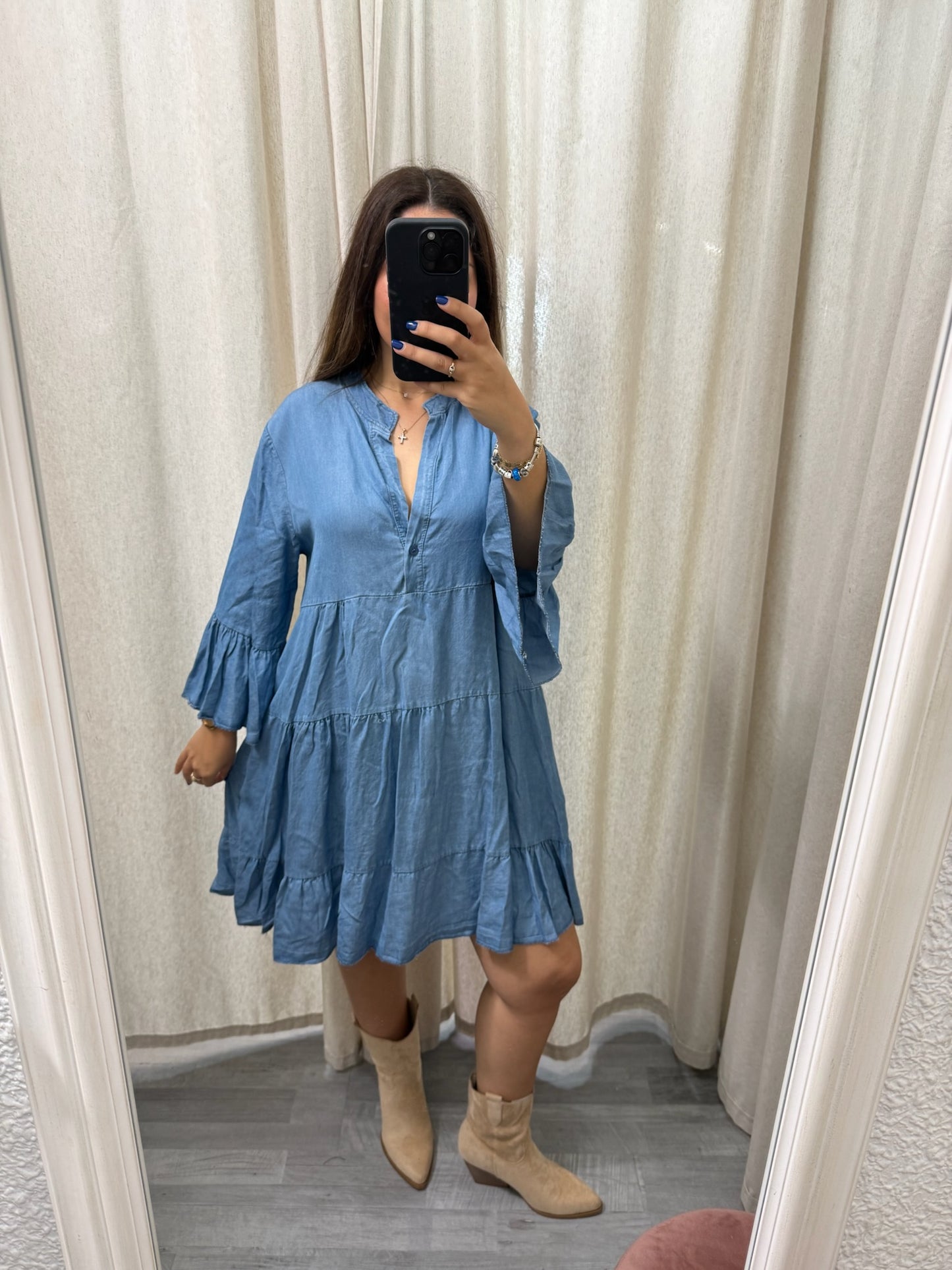 VESTIDO DENIM CORTO