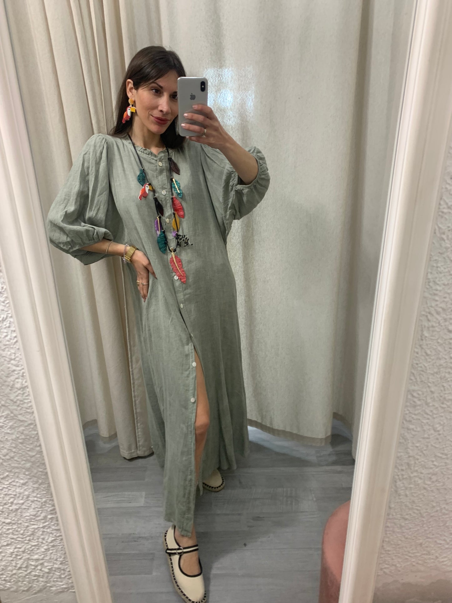 VESTIDO ABOTONADO LIGERO