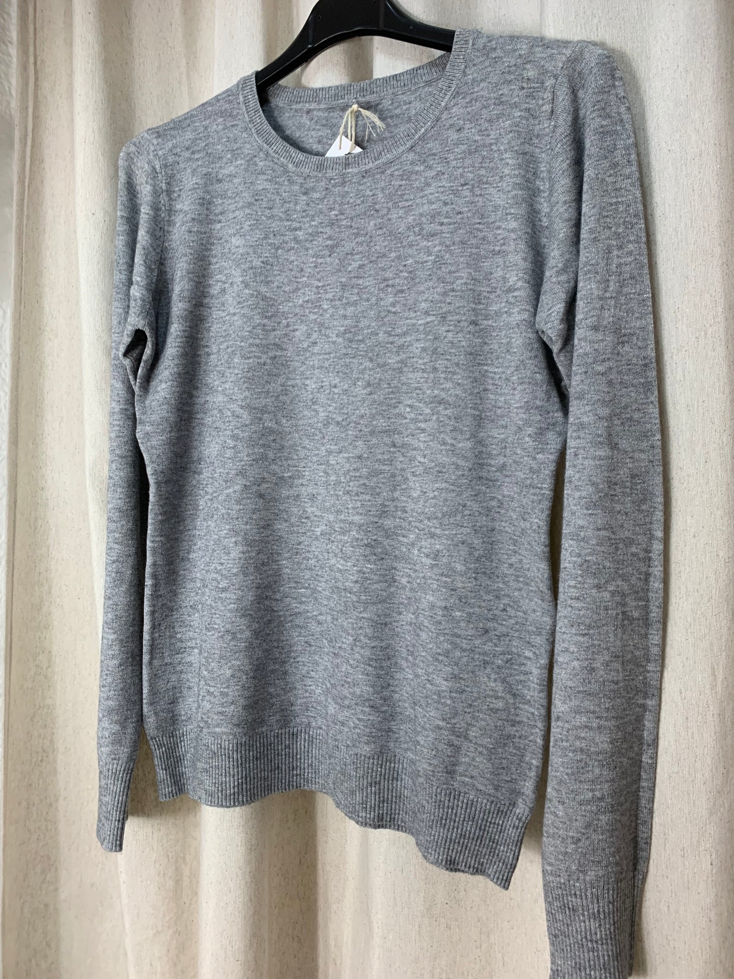 JERSEY CUELLO REDONDO GRIS