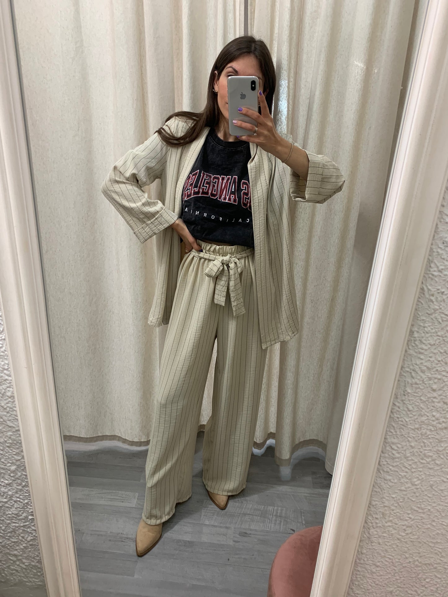 PANTALÓN RAYAS CONJUNTO FINO