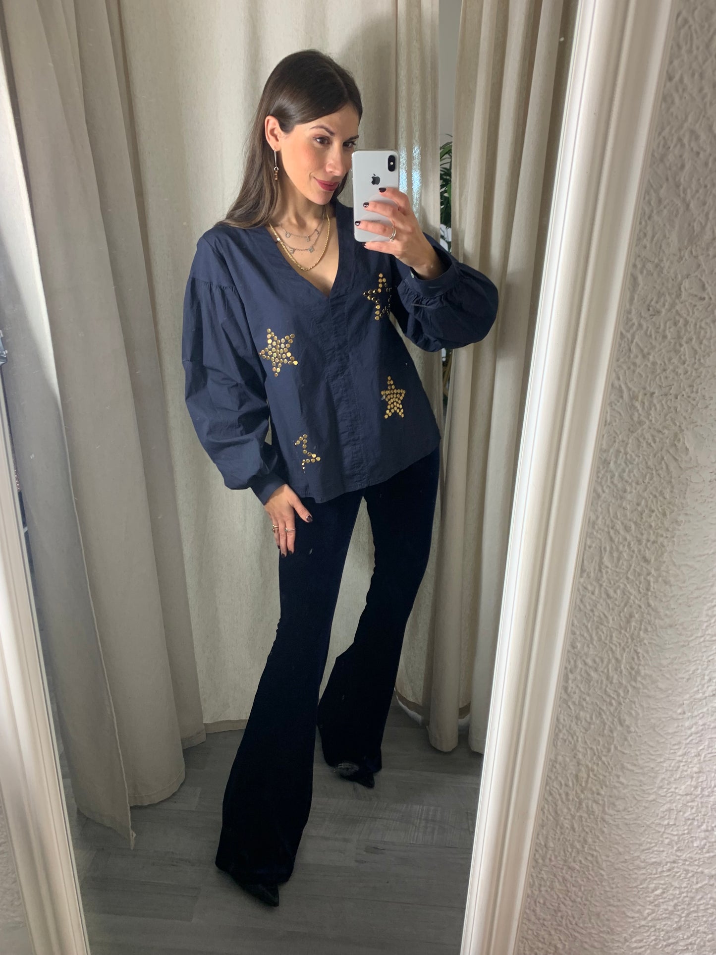 BLUSA TACHUELAS ESTRELLAS