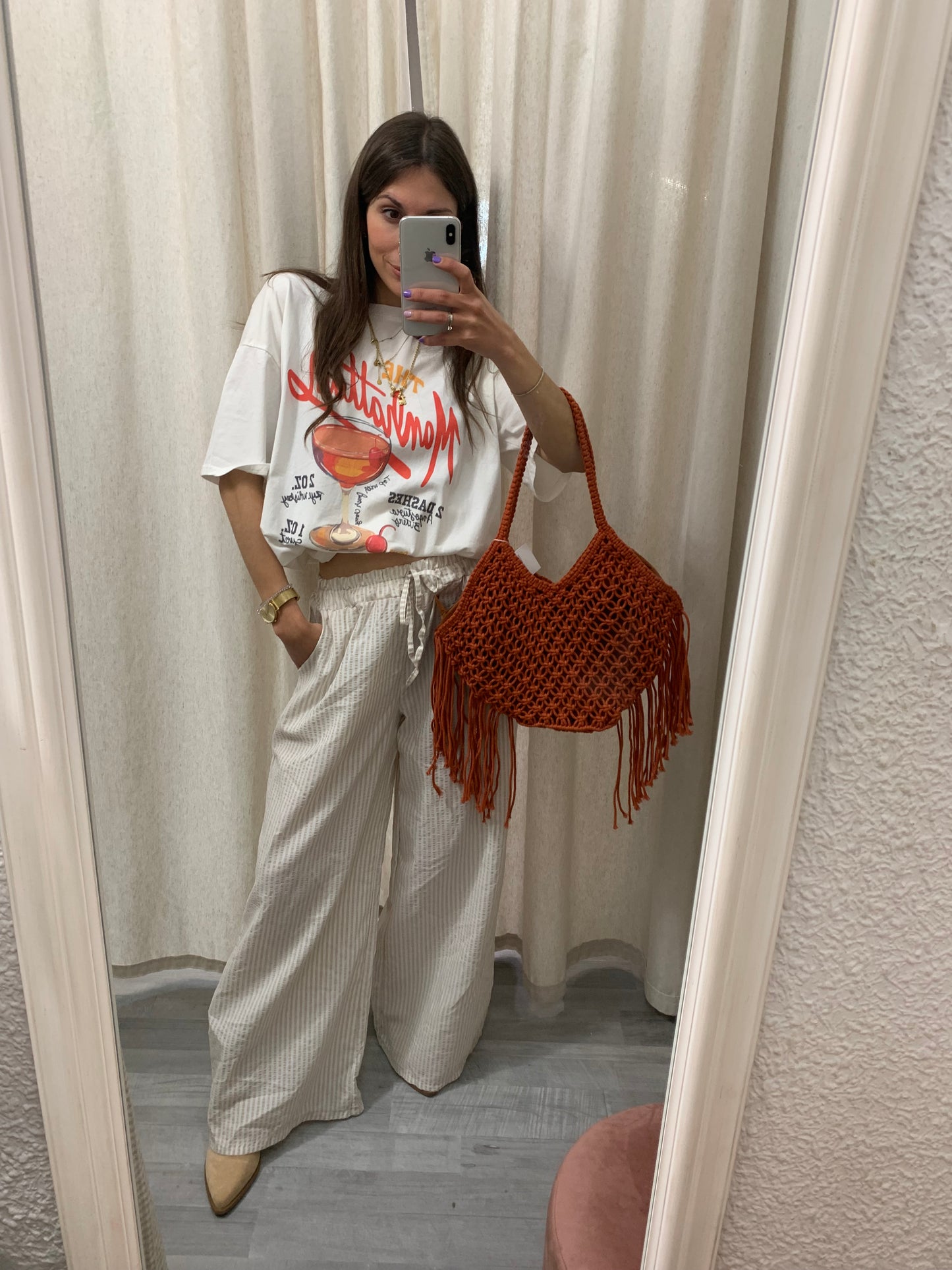 PANTALÓN RAYAS BEIGE