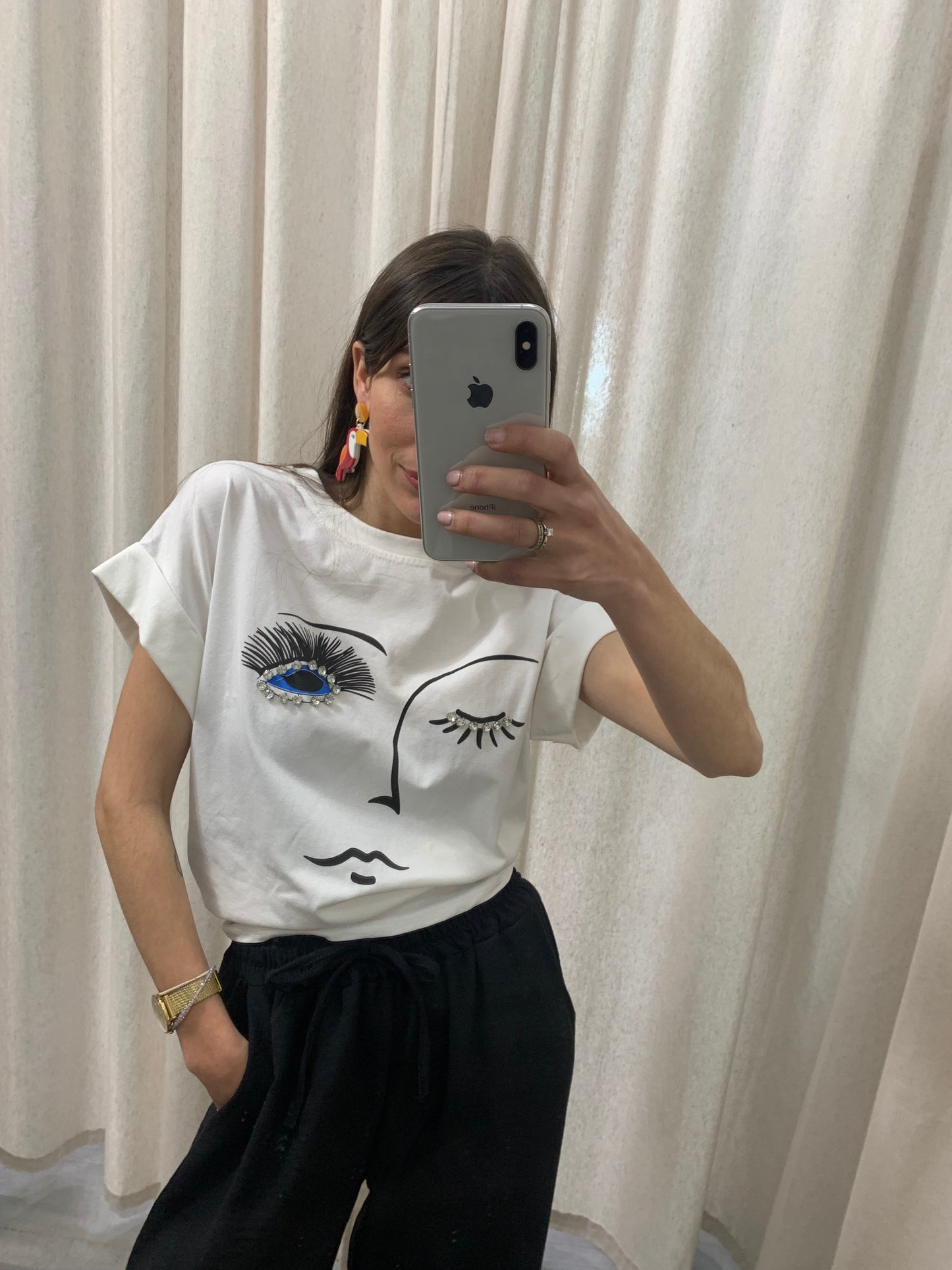 CAMISETA CARA PEDRERIA
