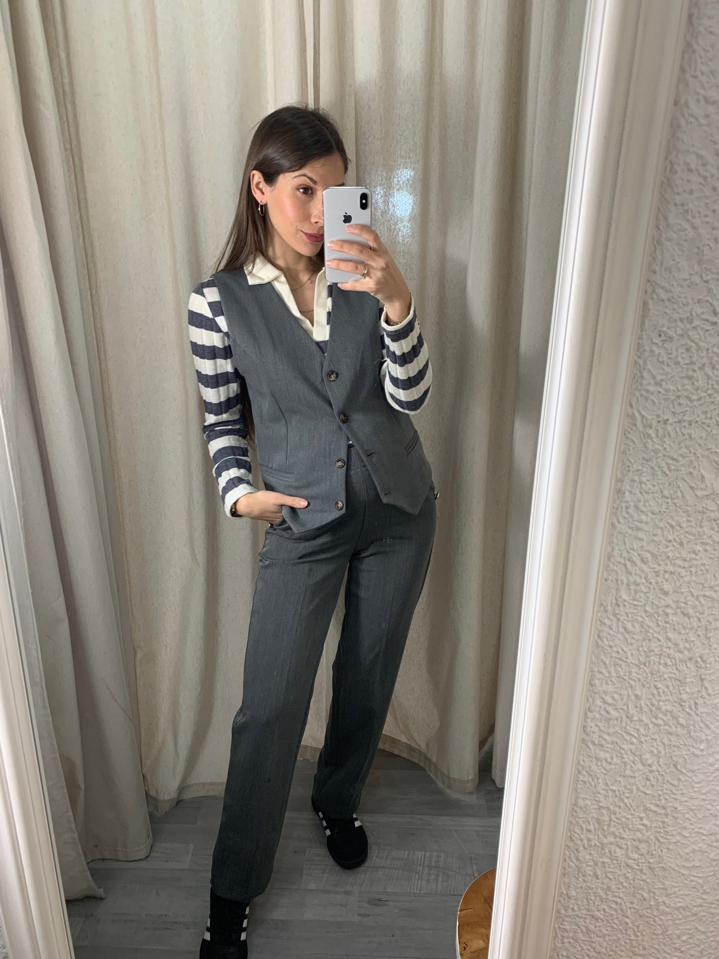 CHALECO GRIS TRAJE