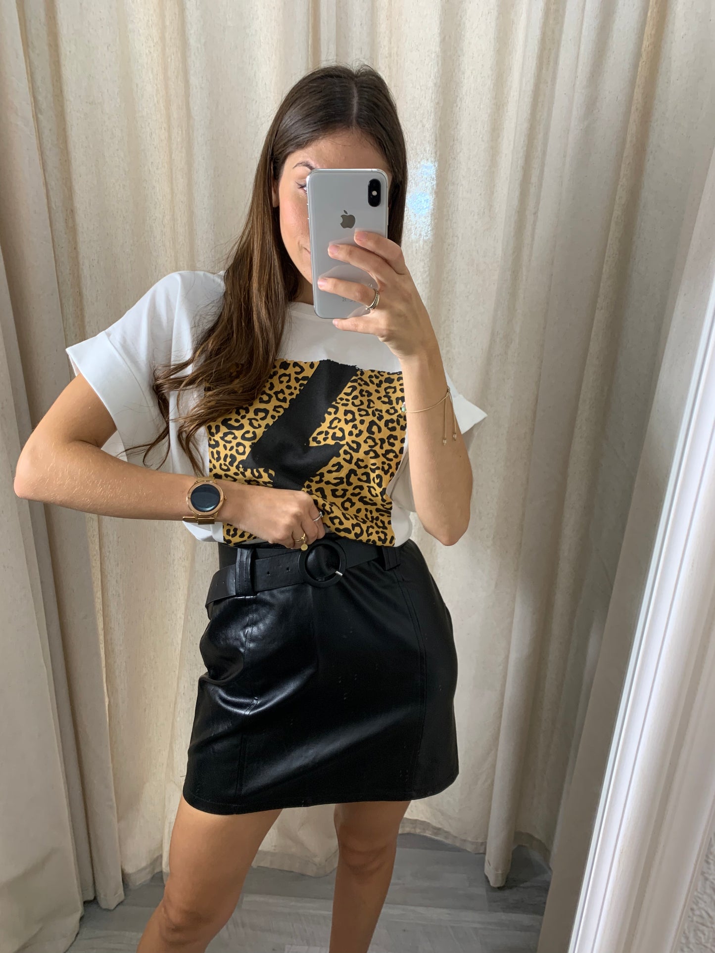 FALDA MINI POLIPIEL