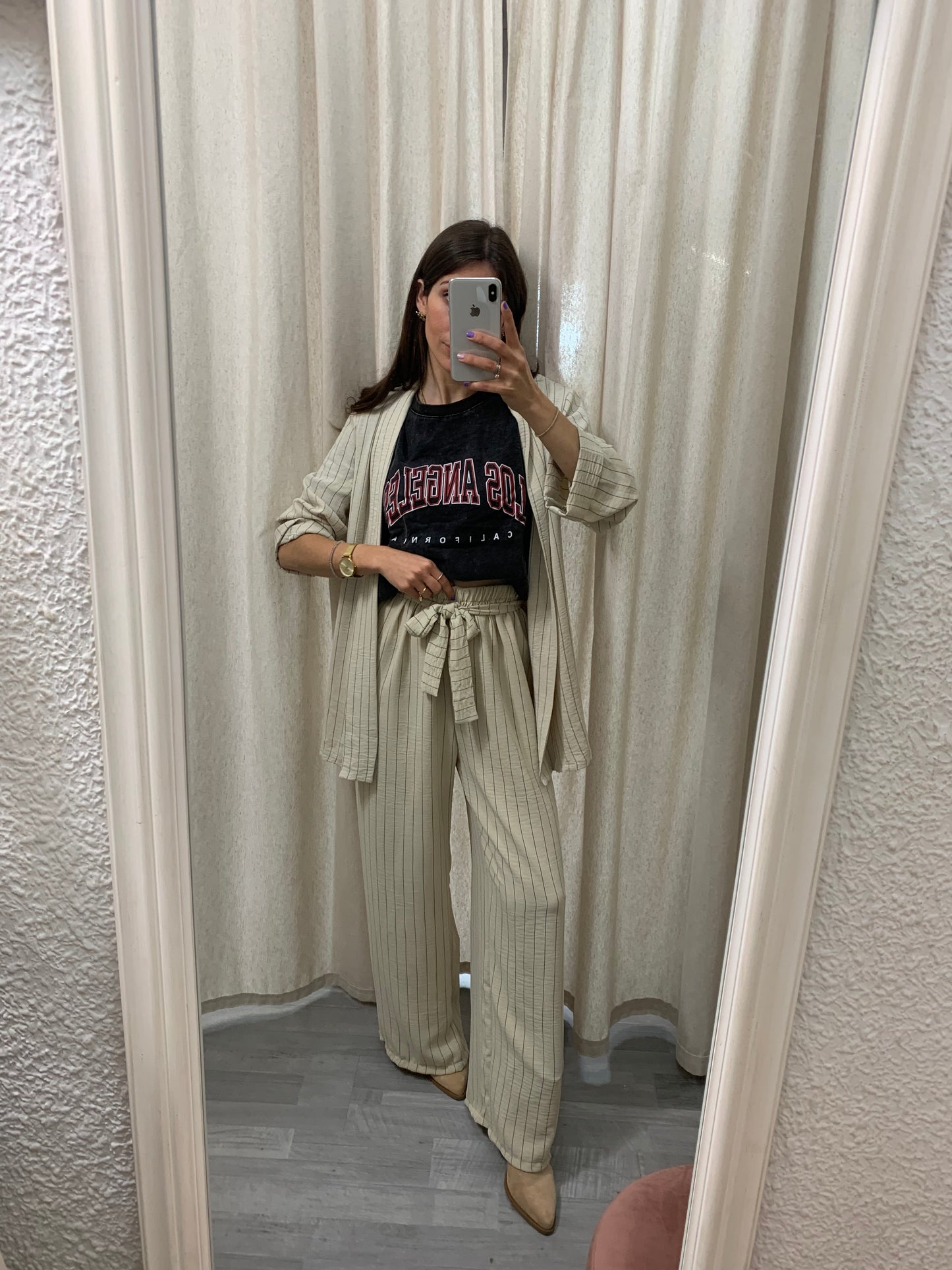 PANTALÓN RAYAS CONJUNTO FINO