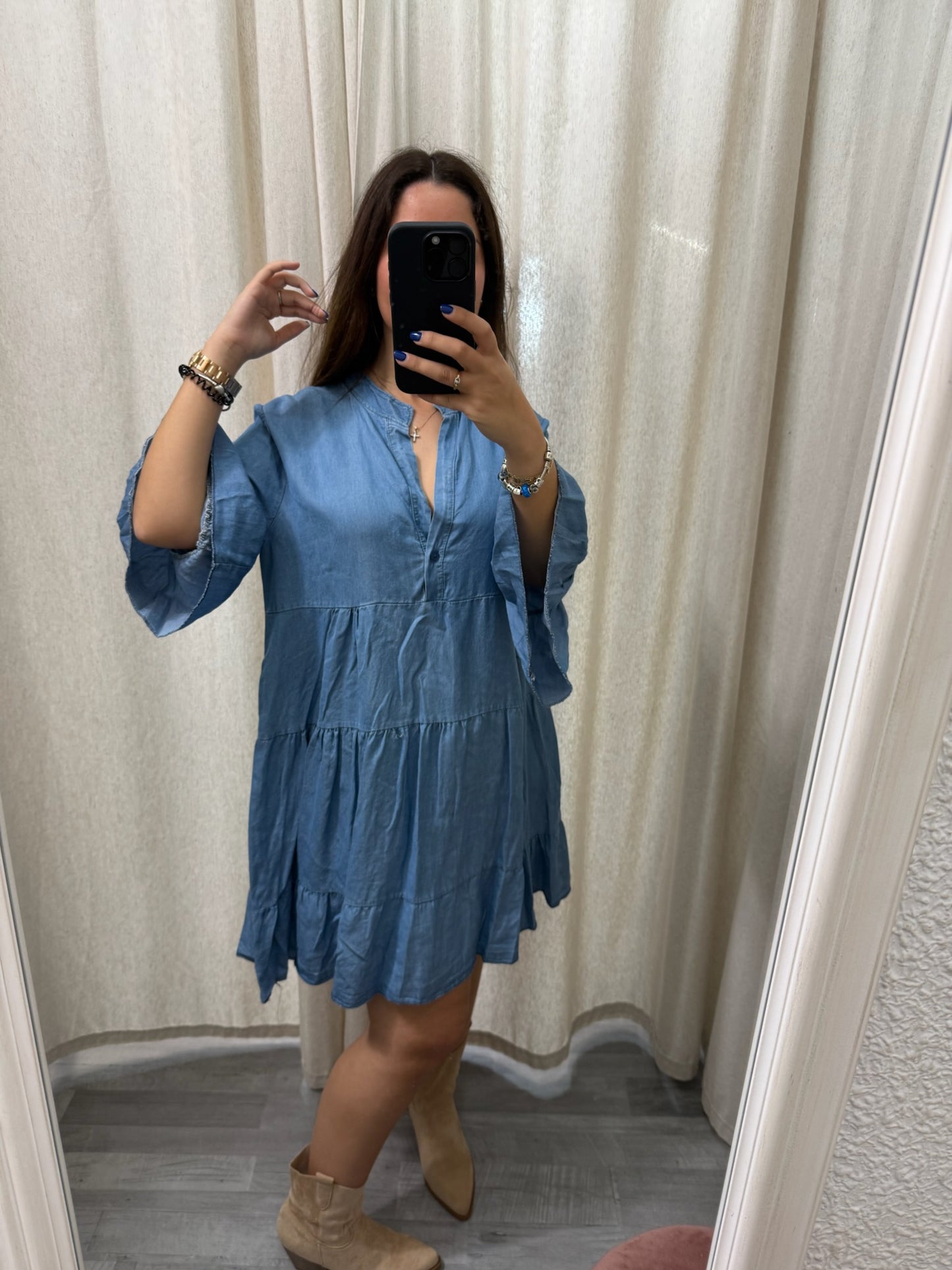 VESTIDO DENIM CORTO