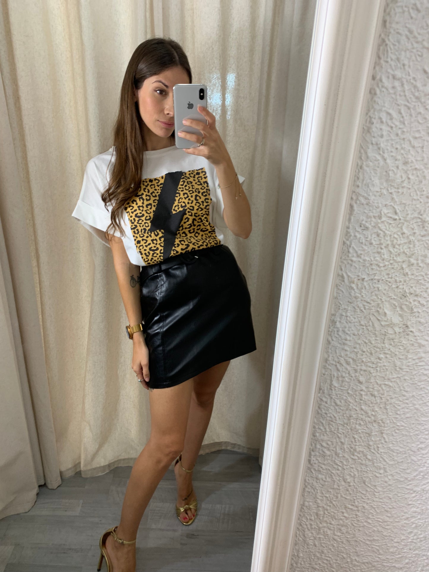 FALDA MINI POLIPIEL
