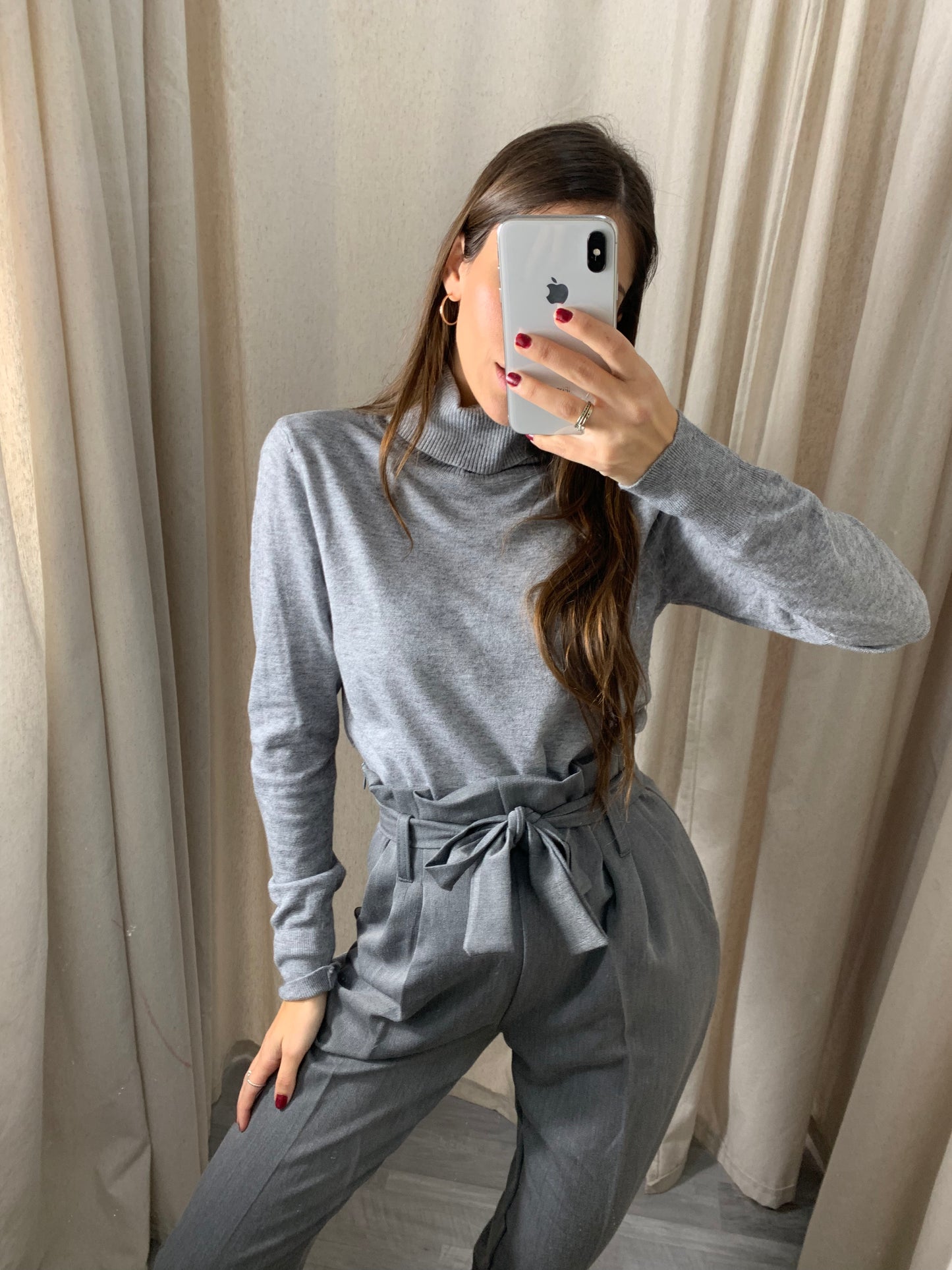 JERSEY BASIC CUELLO GRIS