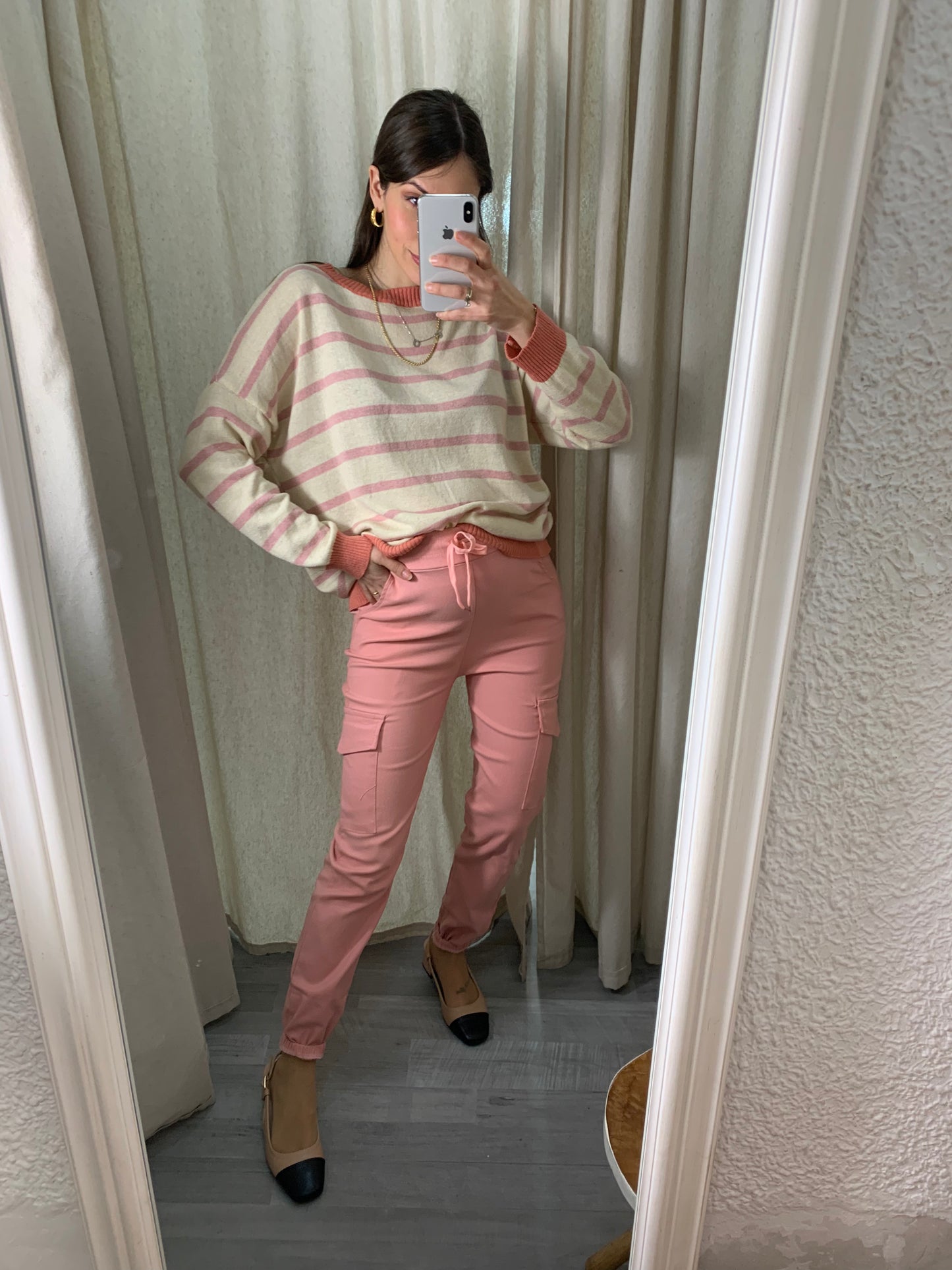 PANTALÓN JOGGER CARGO ROSA