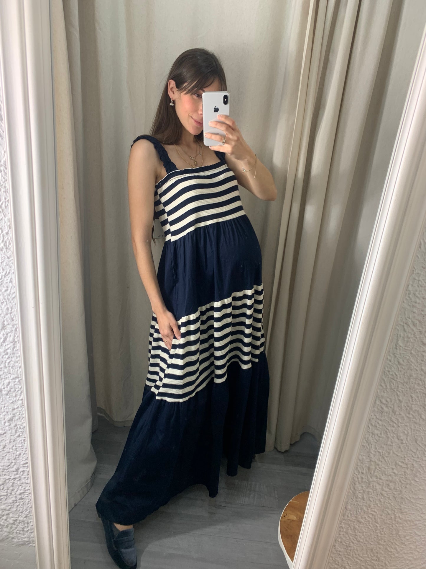 VESTIDO PUNTO Y POPELIN