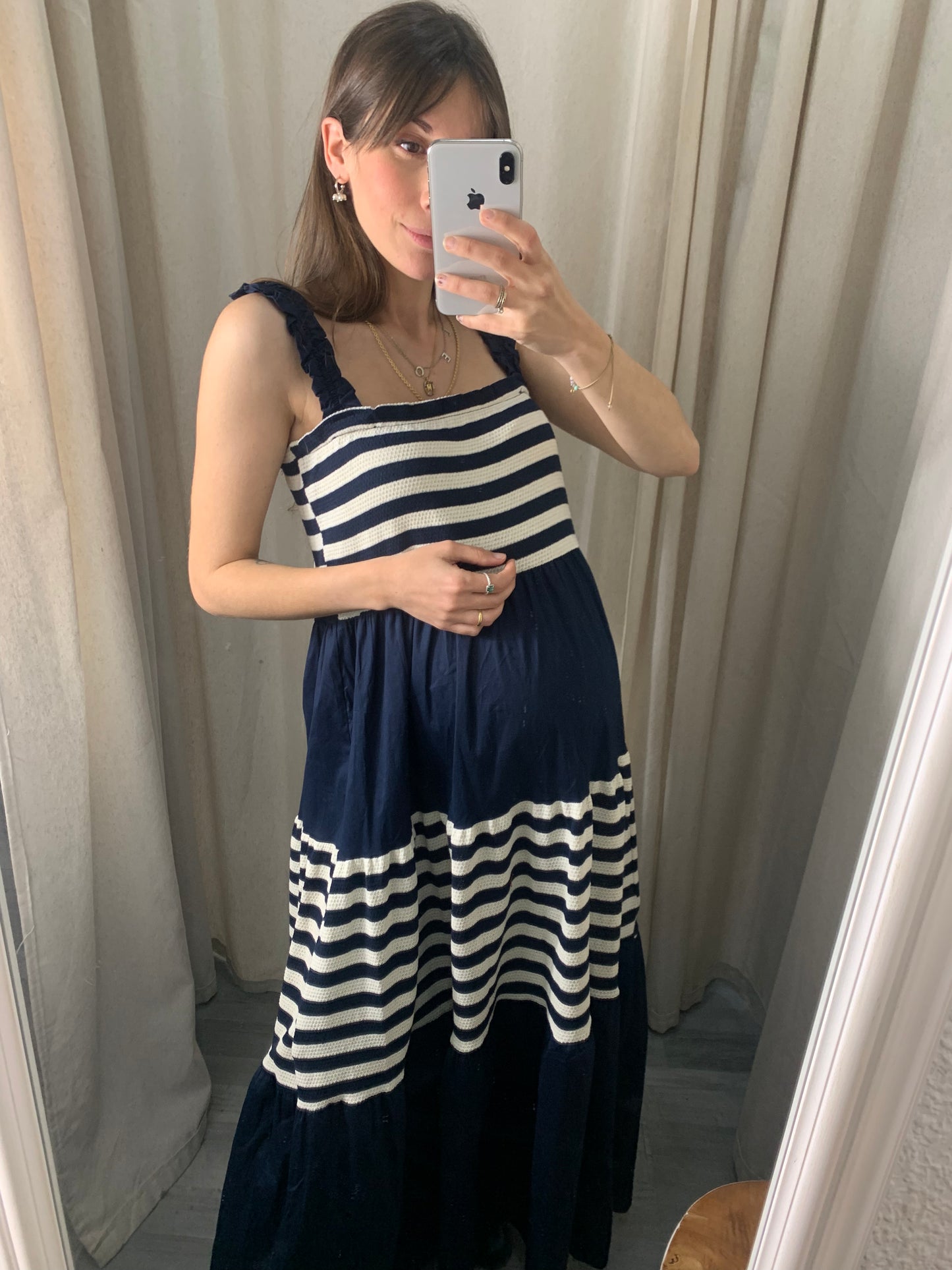 VESTIDO PUNTO Y POPELIN