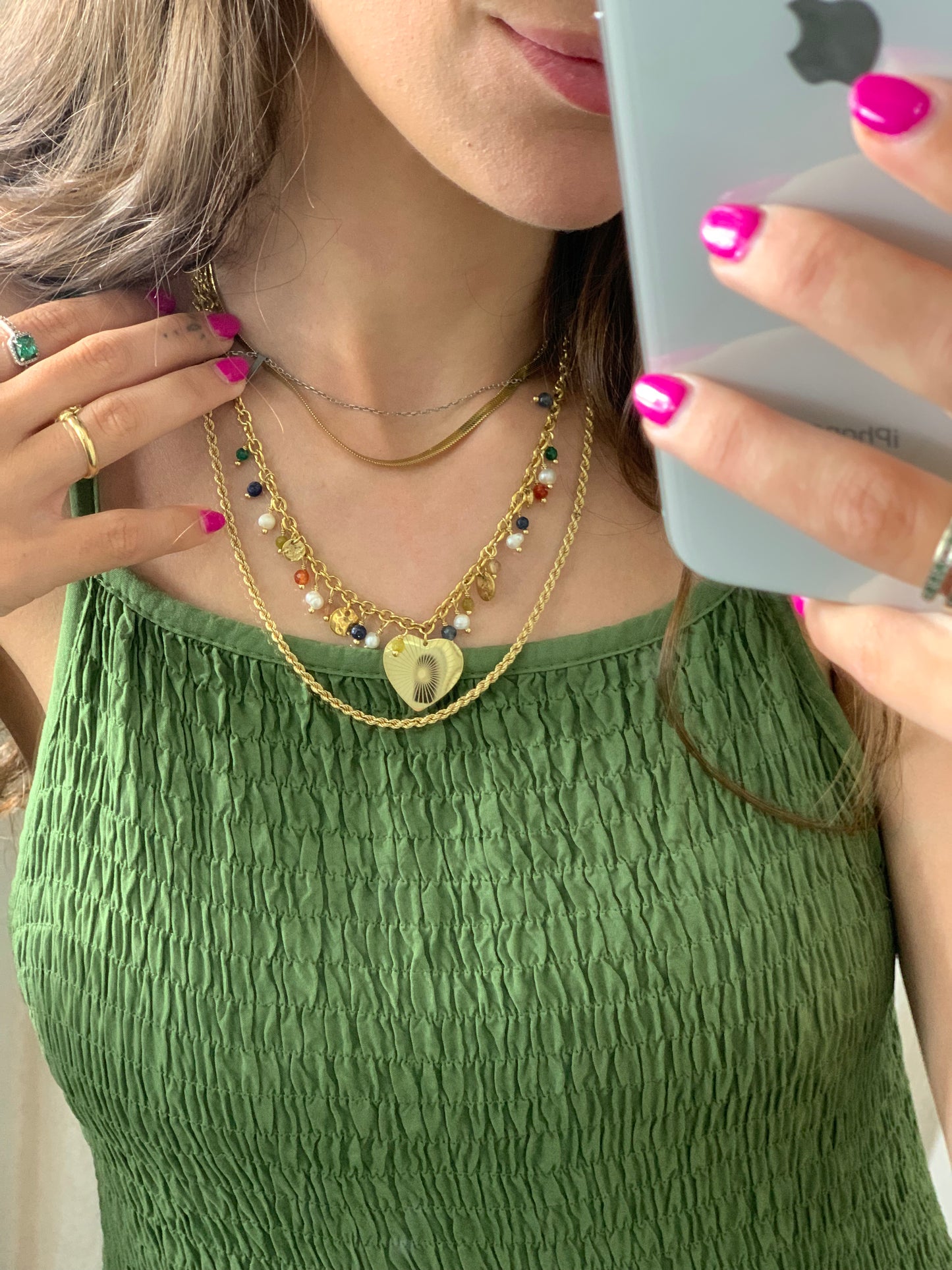 COLLAR PERLAS CORAZÓN