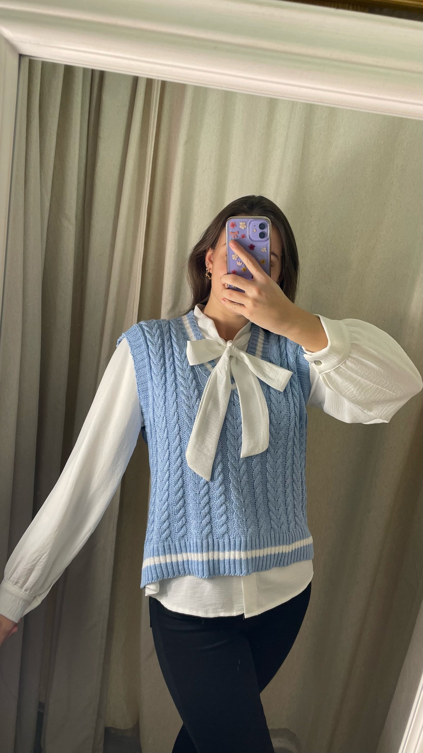 CHALECO CELESTE
