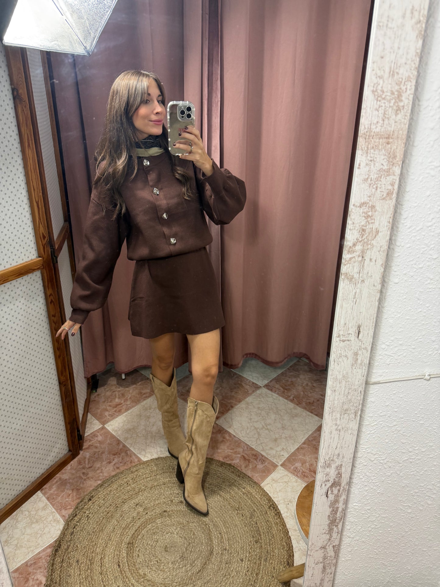 CONJUNTO FALDA Y CÁRDIGAN
