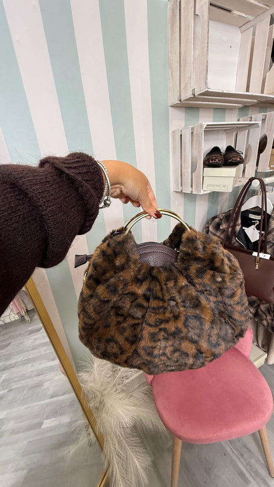 BOLSO PELUDO ANIMALPRINT