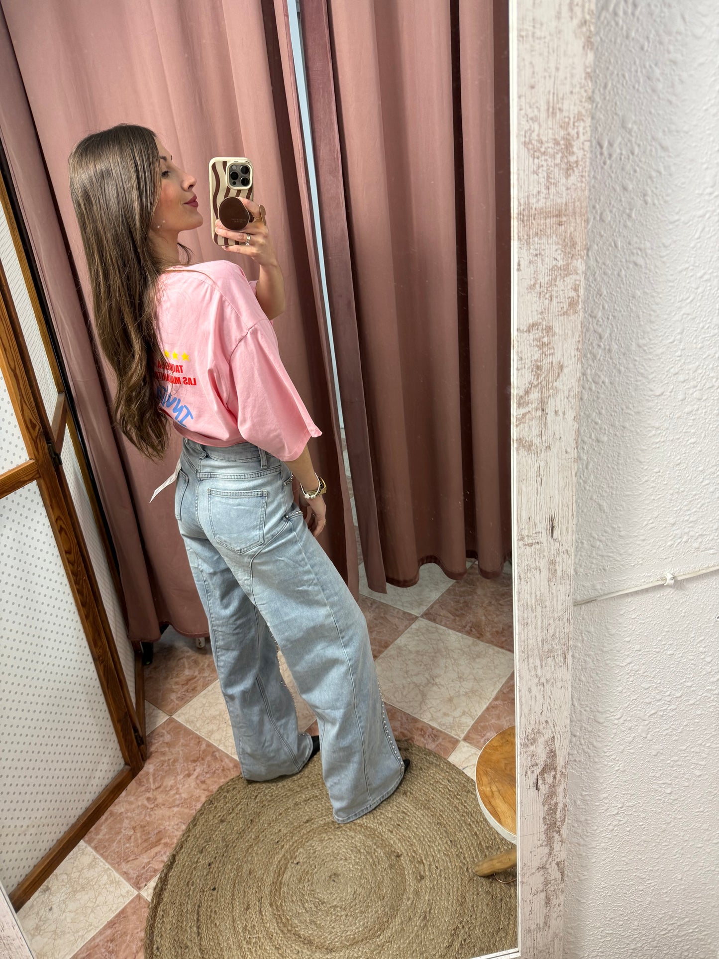 PANTALÓN TACHUELAS WIDELEG