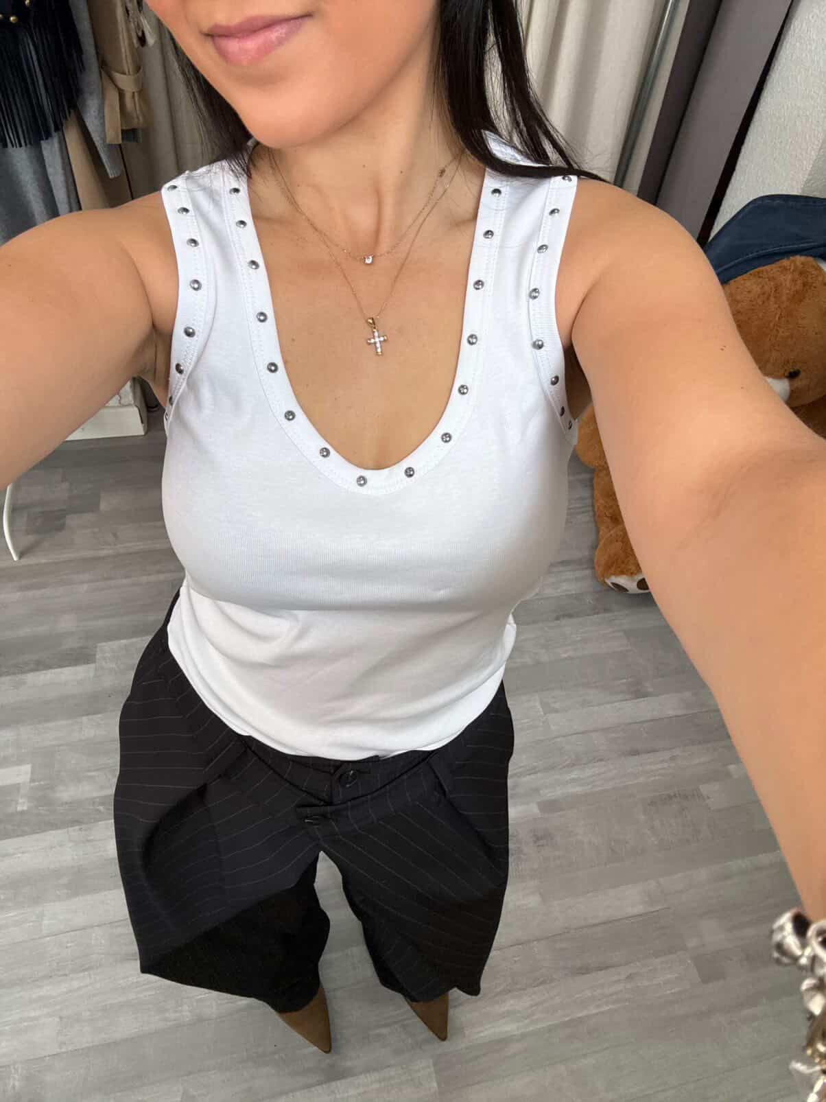 TOP TACHUELAS BLANCO