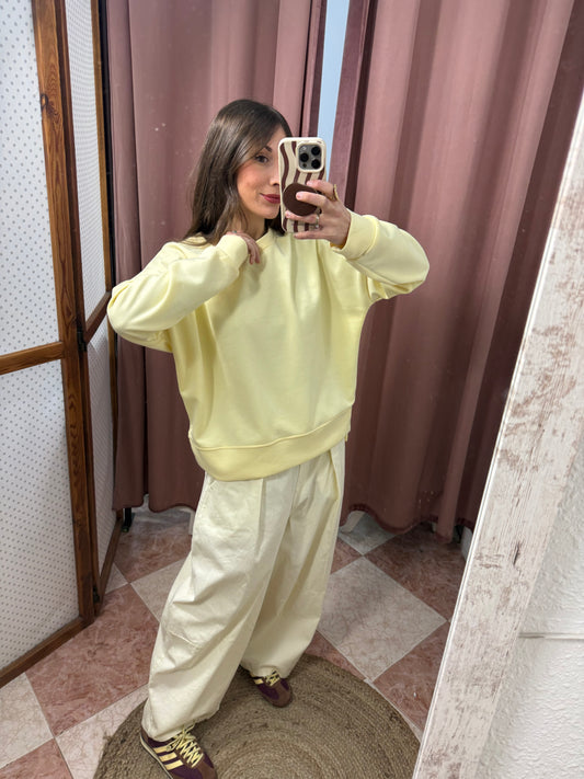 SUDADERA AMARILLO MANTEQUILLA