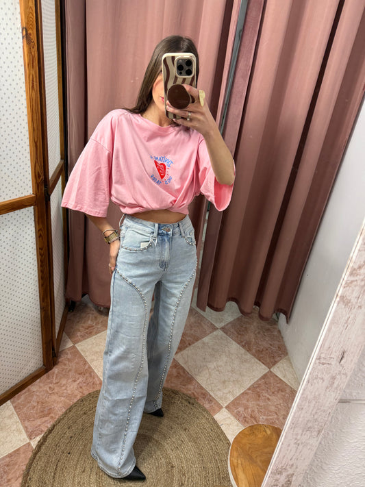PANTALÓN TACHUELAS WIDELEG