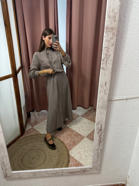 BLUSA CUADROS PEQUEÑOS