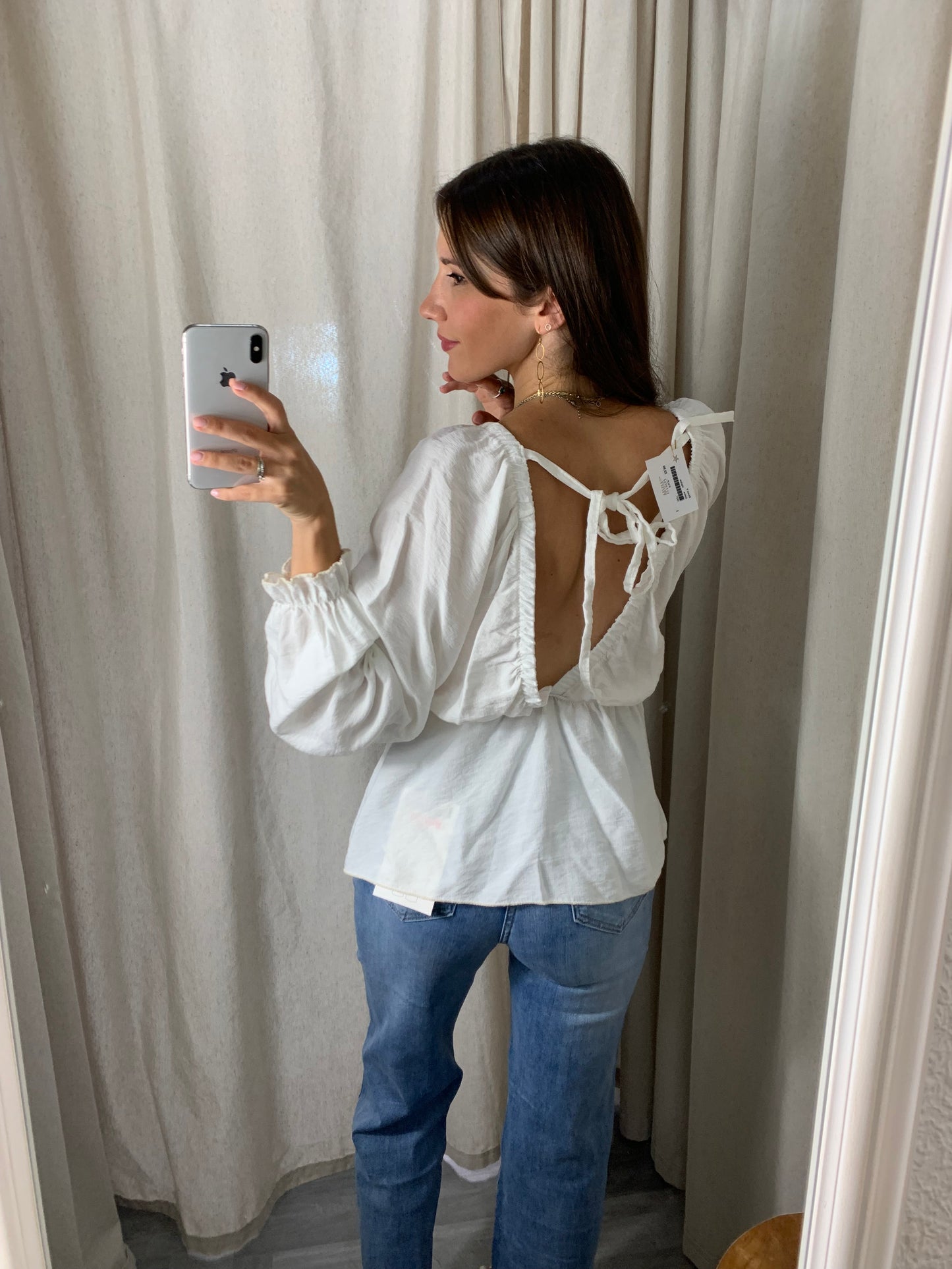 BLUSA ESCOTE V BLANCA