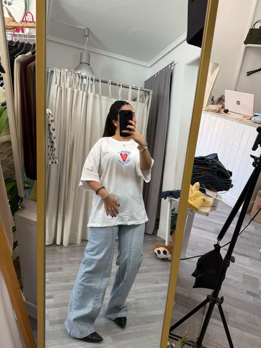CAMISETA TACOS BLANCA