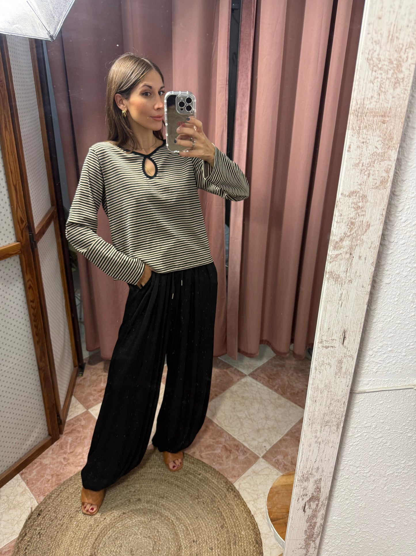 CAMISETA LÁGRIMA RAYAS