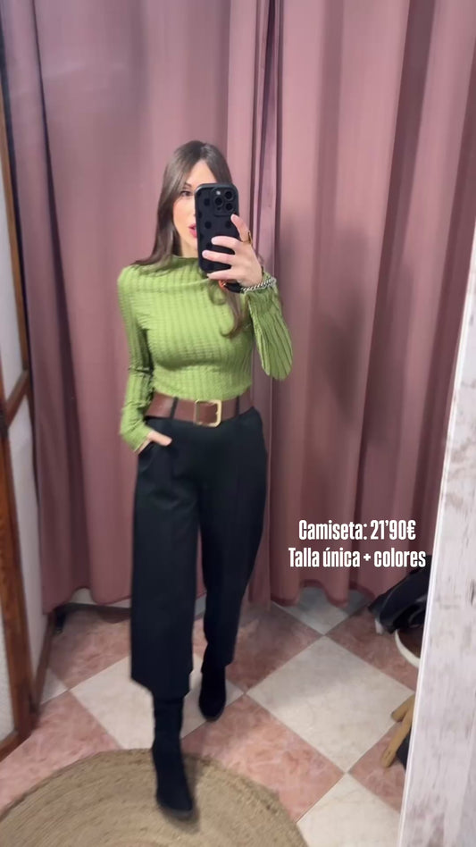 CAMISETA RELIEVE VERDE